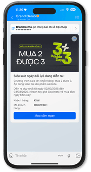 Tin CSKH - Upsell gợi nhắc mua lại