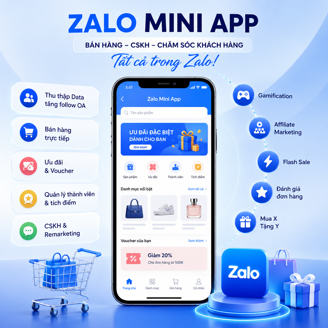 Giao diện Zalo Toàn Diện trên điện thoại
