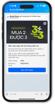 Tin CSKH - Upsell gợi nhắc mua lại